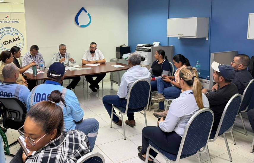 Antonio Tercero González inicia reuniones con personal del IDAAN en Carrasquilla