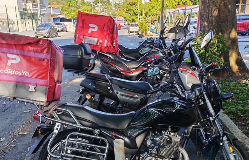 Paro de repartidores de PedidosYa entra en su segundo día