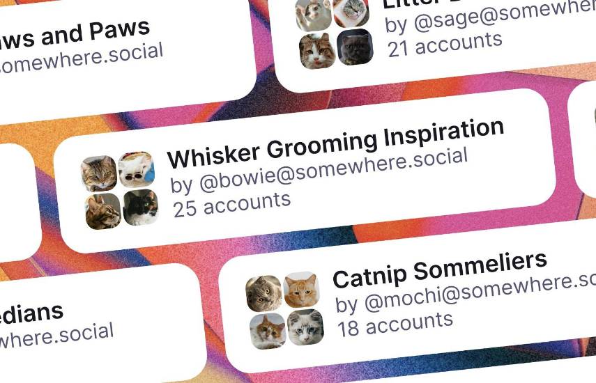 Mastodon incorpora “colecciones”, una función basada en los paquetes de inicio de Bluesky en su plataforma