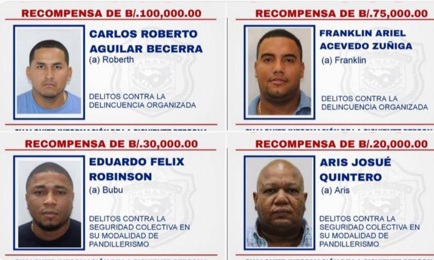 $!Autoridades ofrecen hasta B/. 100 mil por personas vinculadas al pandillerismo