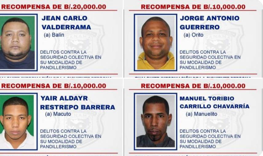 $!Autoridades ofrecen hasta B/. 100 mil por personas vinculadas al pandillerismo