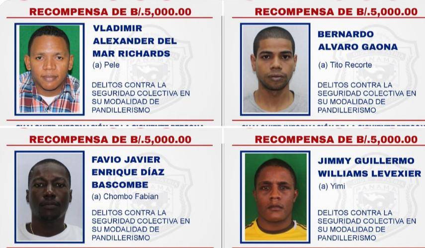 $!Autoridades ofrecen hasta B/. 100 mil por personas vinculadas al pandillerismo