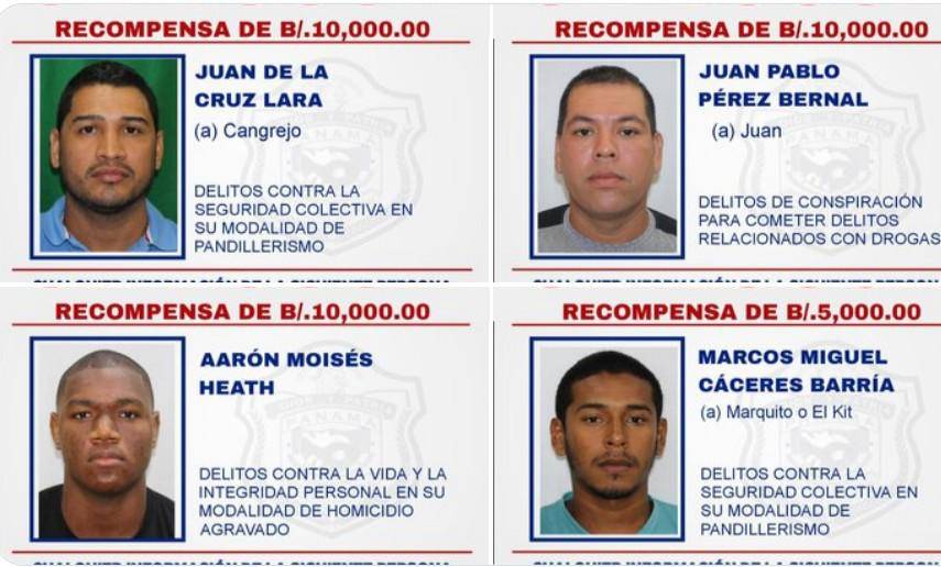 $!Autoridades ofrecen hasta B/. 100 mil por personas vinculadas al pandillerismo