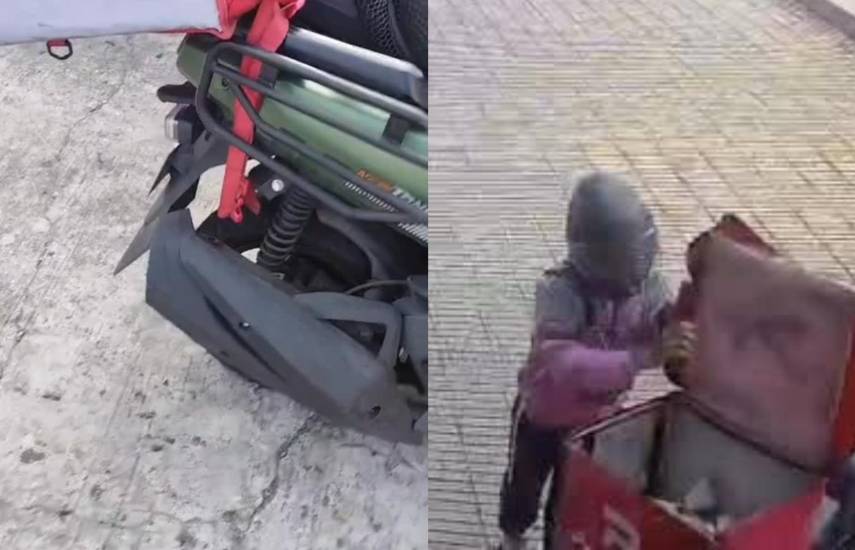 Supuesto sabotaje contra motos de repartidores en medio de paro de motorizados