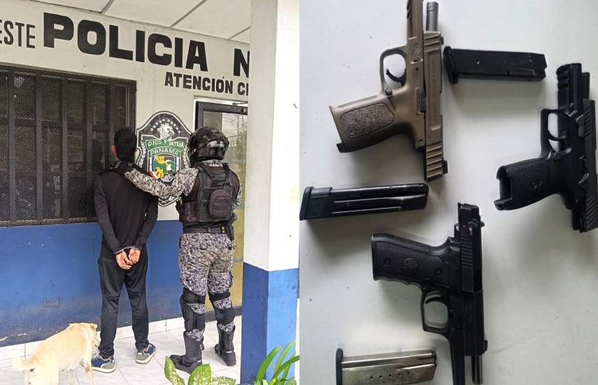 Dos aprehendidos y decomiso de tres armas de fuego, tras balacera en Pueblo Nuevo