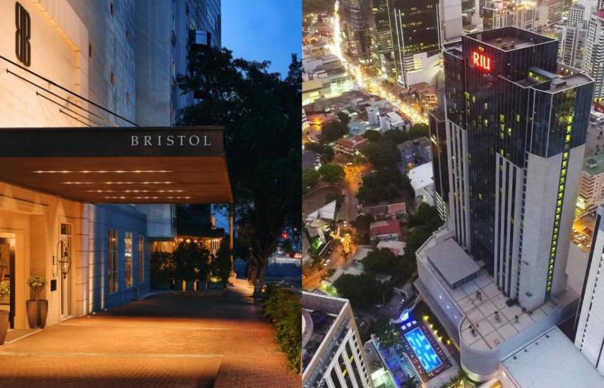 ML | Fachada del Hotel Bristol y el Hotel Riu en la Ciudad de Panamá.