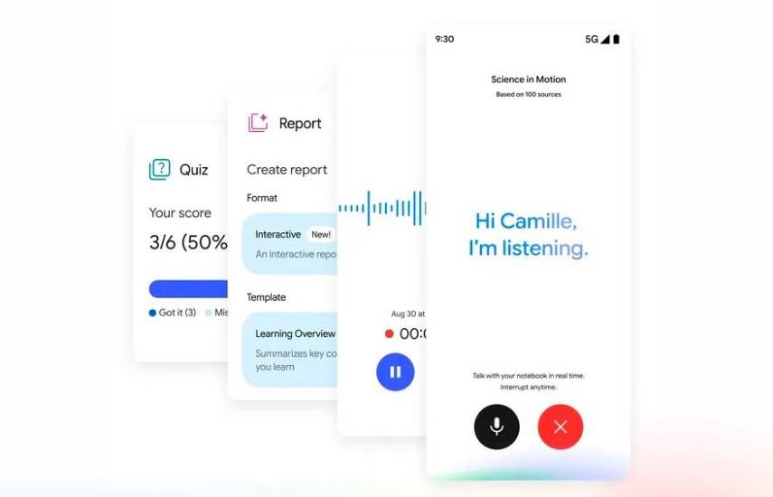 Gemini Notebook estrena conversaciones con la IA en tiempo real y una grabadora de voz, en casi 100 idiomas