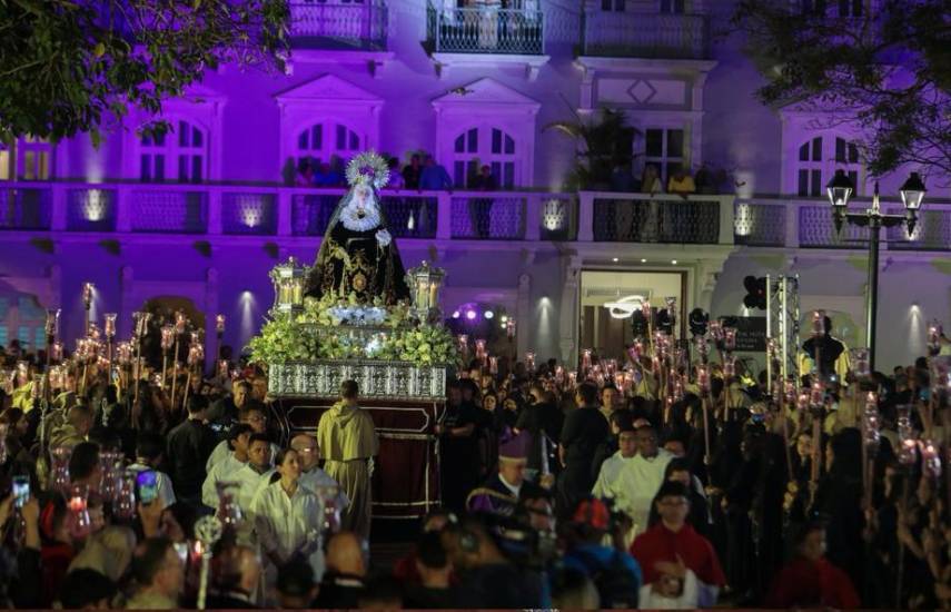 Procesión del Viernes de Dolores marcó el inicio de la Semana Santa en el Casco Antiguo
