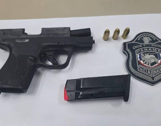 ML | Arma de fuego decomisada durante un operativo en San Miguel.