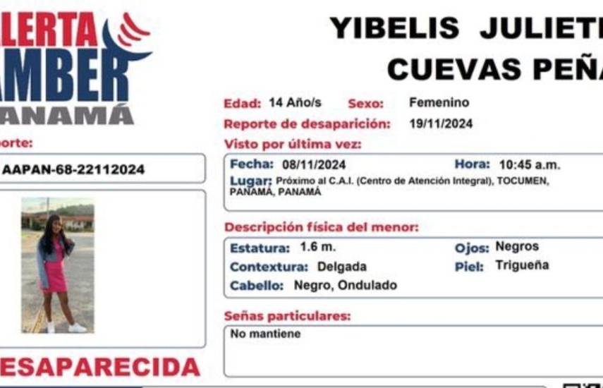 Menor de 14 años fue localizada en Nicaragua, tras alerta Amber