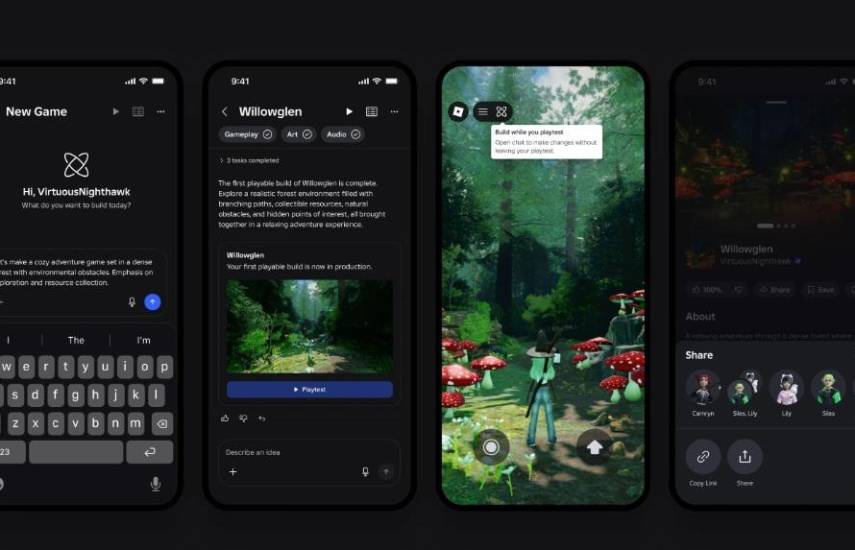 Roblox presenta Build, una herramienta de IA para crear juegos desde el móvil