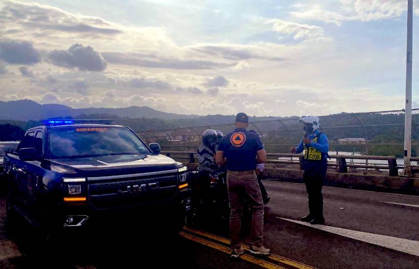 Reabren el Puente de las Américas tras inspección; restringen paso de carga pesada