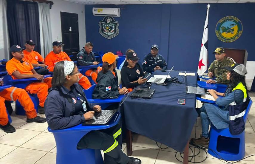 El SINAPROC activó Centro de Operaciones de Emergencia en Bocas del Toro por fuertes lluvias