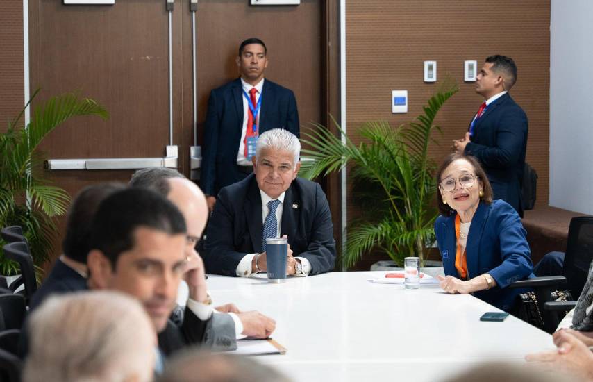 ML | El presidente José Raúl Mulino, durante la reunión.