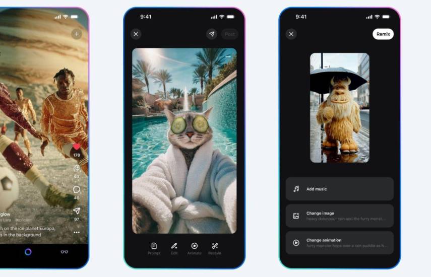 Meta prueba una aplicación independiente de Vibes para crear y compartir vídeos generados por IA