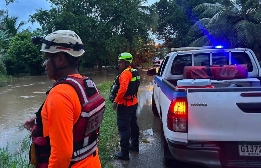 El SINAPROC reduce alertas por lluvias en Bocas del Toro y Ngäbe-Buglé