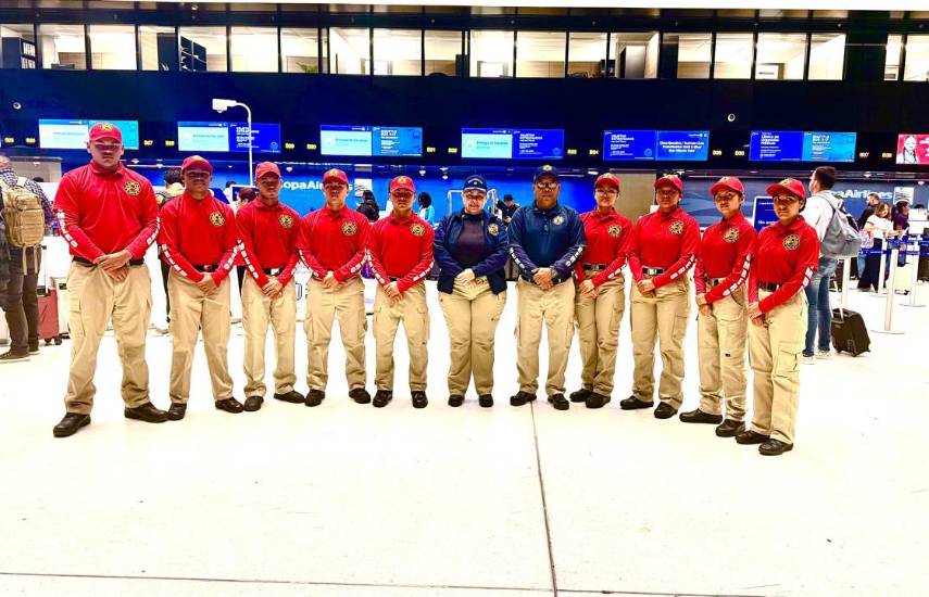 Diez brigadistas panameños viajan a EE.UU. para fortalecer su formación bomberil