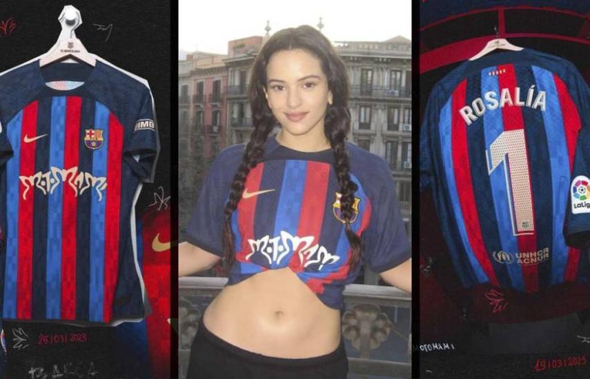Rosalía y su Motomami lucirán en la camiseta del Barcelona para el ‘Clásico’
