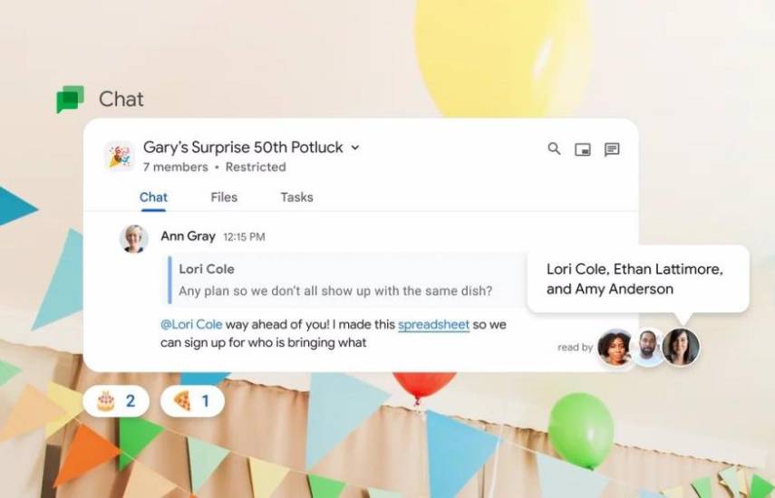 Google Chat permitirá añadir enlaces directos al texto y agregar aplicaciones