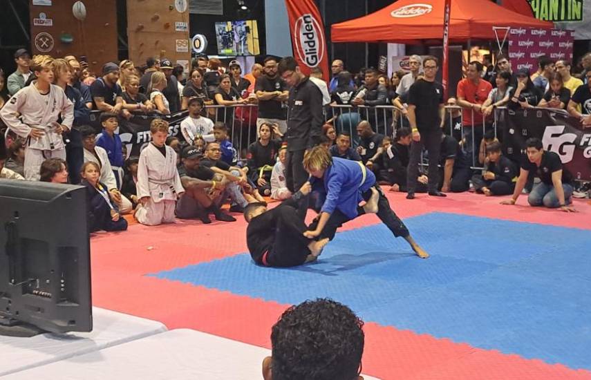 R.ROBINSON | Un combate de Jiu Jitsu en el Panama Sports &amp; Fit Festival, celebrado el pasado 2 de marzo en el Centro de Convenciones ATLAPA, en Ciudad de Panamá.