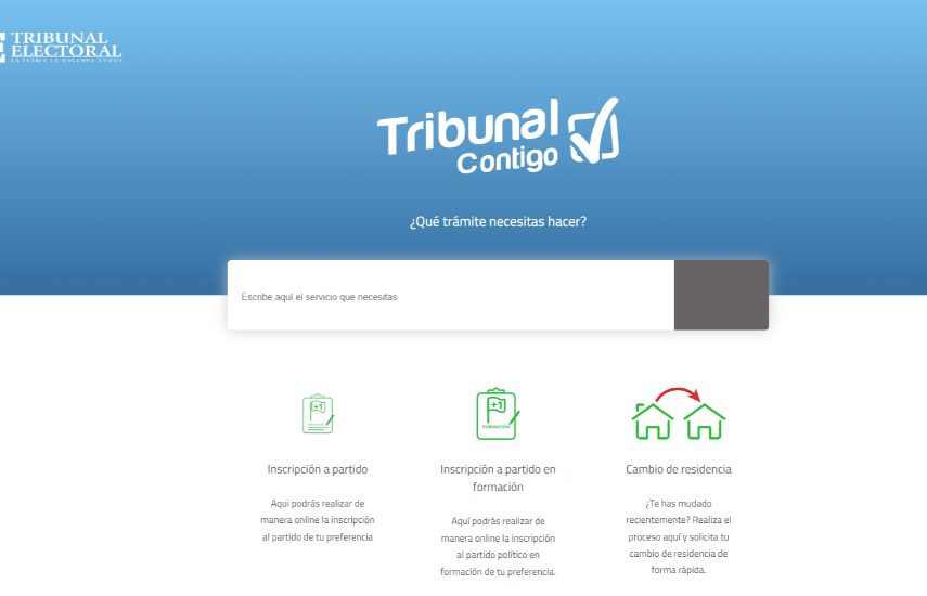 Tribunal Electoral actualiza acceso a su plataforma de atención virtual