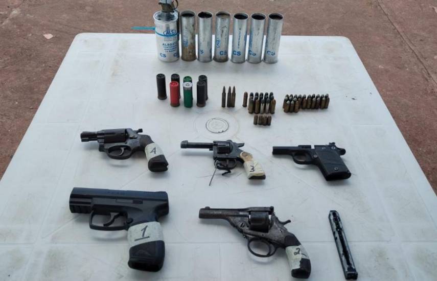ML | Armas entregadas durante el Programa Pacificando Mi Barrio.
