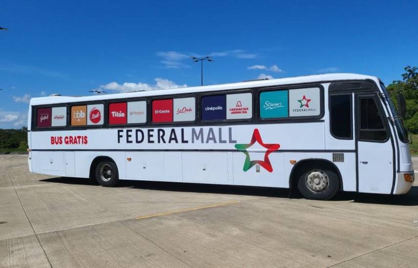 Cómodo, seguro y gratuito, así es el servicio de buses de la estación de Federal Mall