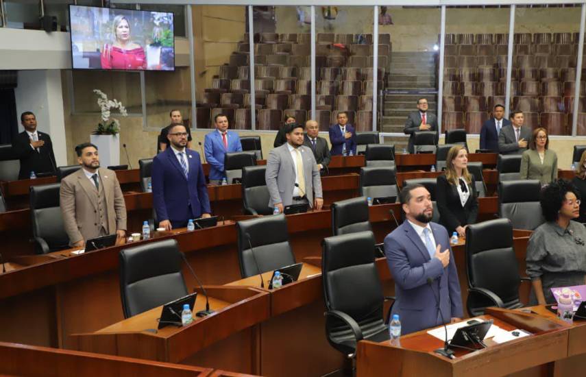 ML | Diputados de las distintas bancadas participan de la sesión del pleno de la Asamblea Nacional.
