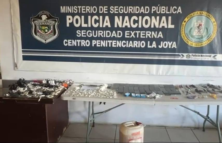 Policía decomisa decenas de artículos de ingreso prohibido en el Centro Penitenciario La Joya