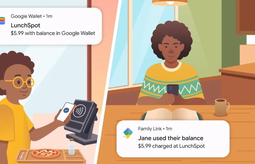 Google Wallet estrena transferencias de dinero entre padres e hijos con control parental en Estados Unidos