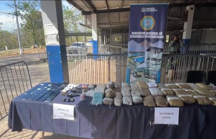 Policía Nacional frustra ingreso de armas, drogas y artículos prohibidos a La Joyita