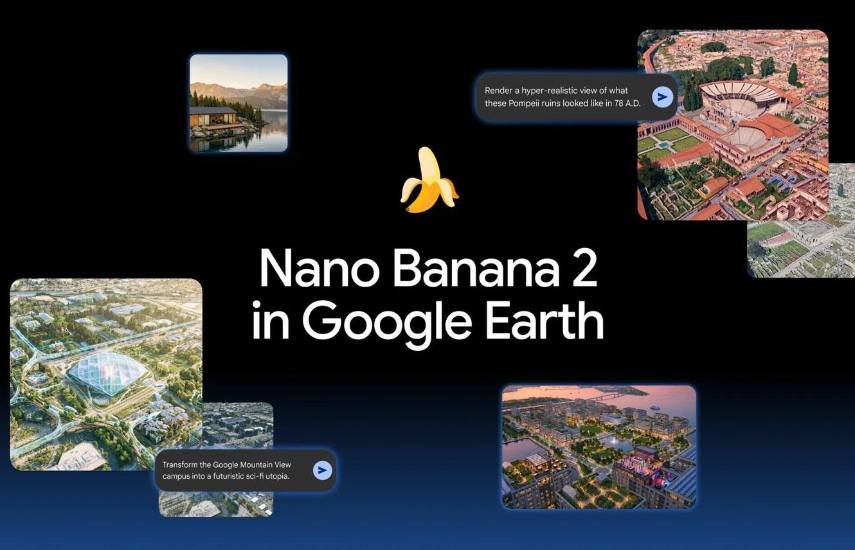 Nano Banana llega a Google Earth para generar imágenes personalizadas basadas en el mundo real con contenido satelital