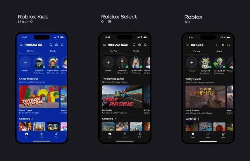 Roblox presenta las nueva cuentas de niveles de edad ‘Kids’ y ‘Select’ basadas en la verificación de edad