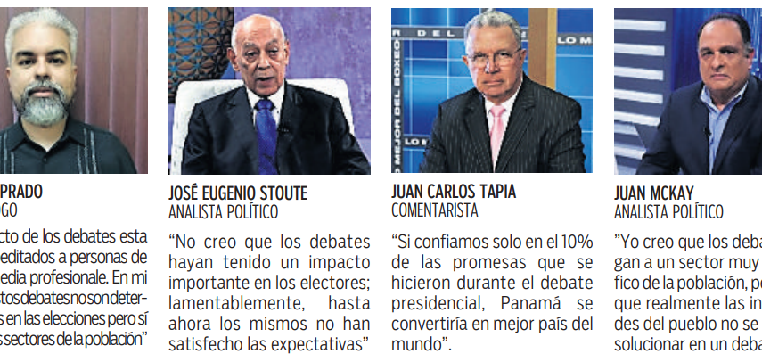 $!¿Han impactado a la población los debates?