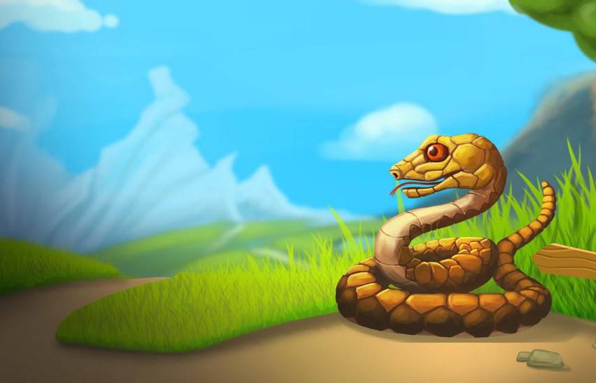 Imagen del videojuego Snake.