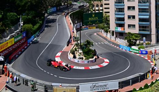El piloto monegasco Charles Leclerc, durante la primera sesión de prácticas para el Gran Premio de Mónaco de F1, en el circuito callejero de Montecarlo, el 27 de mayo de 2022